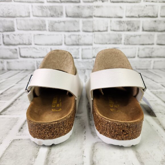 Birkenstock Milano Men\'s US 10 EU 43 White Birko-Flor 3 Adjustable Straps Sandal main image 5